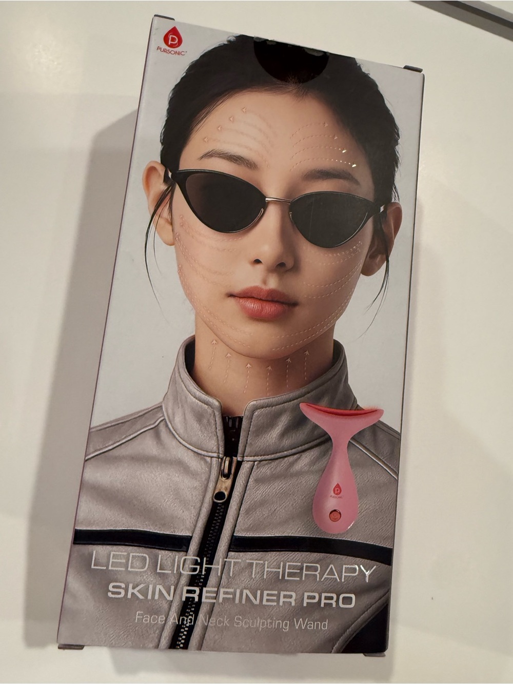 Pursonic LED Light Therapy Skin Refiner Pro - Pink